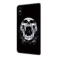For iPhone X / XS Crystal Painted Leather Phone case(Skull)