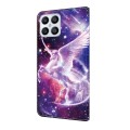For Honor X8 4G Crystal Painted Leather Phone case(Unicorn)