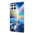 For Honor X8 4G Crystal Painted Leather Phone case(Colorful Sky)