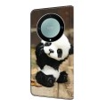For Honor Magic5 Lite/X40 Crystal Painted Leather Phone case(Panda)