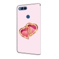 For Honor 9 Lite Crystal Painted Leather Phone case(Love Peach)