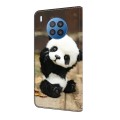 For Honor 50 Lite Crystal Painted Leather Phone case(Panda)