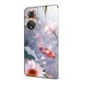 For Honor 50 Pro Crystal Painted Leather Phone case(Koi)