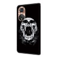 For Honor 50 Pro Crystal Painted Leather Phone case(Skull)