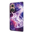 For Honor 50 Crystal Painted Leather Phone case(Unicorn)