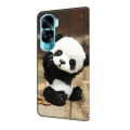 For Honor 90 Lite Crystal Painted Leather Phone case(Panda)