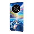For Honor X9 4G/5G/X30/Magic4 Lite Crystal Painted Leather Phone case(Colorful Sky)