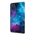 For Samsung Galaxy A71 5G Crystal Painted Leather Phone case(Starry Sky)