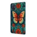 For Samsung Galaxy S20 Crystal Painted Leather Phone case(Flower Butterfly)