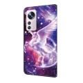 For Xiaomi 12 Crystal Painted Leather Phone case(Unicorn)