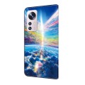 For Xiaomi 12 Crystal Painted Leather Phone case(Colorful Sky)