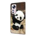 For Xiaomi 12 Crystal Painted Leather Phone case(Panda)