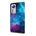 For Xiaomi 12 Pro Crystal Painted Leather Phone case(Starry Sky)