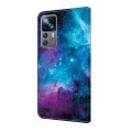 For Xiaomi 12T Pro Crystal Painted Leather Phone case(Starry Sky)
