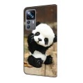 For Xiaomi 12T Pro Crystal Painted Leather Phone case(Panda)