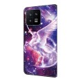 For Xiaomi 13 Crystal Painted Leather Phone case(Unicorn)