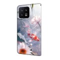 For Xiaomi 13 Crystal Painted Leather Phone case(Koi)