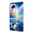 For Xiaomi 13 Lite Crystal Painted Leather Phone case(Colorful Sky)
