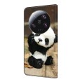 For Xiaomi 13 Ultra Crystal Painted Leather Phone case(Panda)