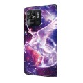 For Xiaomi Redmi 10C Global Crystal Painted Leather Phone case(Unicorn)