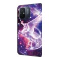 For Xiaomi Redmi 13C Crystal Painted Leather Phone case(Unicorn)