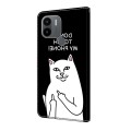 For Xiaomi Redmi A1/A1+ Crystal Painted Leather Phone case(Dont Touch My Phone)