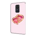 For Xiaomi Redmi Note 9/10X 4G Crystal Painted Leather Phone case(Love Peach)