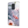 For Xiaomi Redmi Note 9/10X 4G Crystal Painted Leather Phone case(Koi)