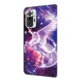 For Xiaomi Redmi Note 10 Pro Crystal Painted Leather Phone case(Unicorn)