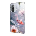 For Xiaomi Redmi Note 10 Pro Crystal Painted Leather Phone case(Koi)