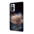 For Xiaomi Redmi Note 10 Pro Crystal Painted Leather Phone case(Peony)