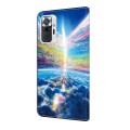 For Xiaomi Redmi Note 10 Pro Crystal Painted Leather Phone case(Colorful Sky)