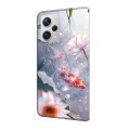For Xiaomi Redmi Note 12 Pro 5G Global Crystal Painted Leather Phone case(Koi)