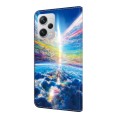 For Xiaomi Redmi Note 12 Pro 5G Global Crystal Painted Leather Phone case(Colorful Sky)