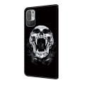 For Xiaomi Redmi Note 10 5G Crystal Painted Leather Phone case(Skull)