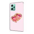 For Xiaomi Redmi Note 12 4G Global Crystal Painted Leather Phone case(Love Peach)