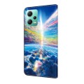 For Xiaomi Redmi Note 12 4G Global Crystal Painted Leather Phone case(Colorful Sky)