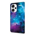 For Xiaomi Redmi Note 13 4G Crystal Painted Leather Phone case(Starry Sky)