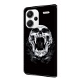 For Xiaomi Redmi Note 13 5G Crystal Painted Leather Phone case(Skull)