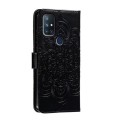 For OnePlus Nord N10 5G Sun Mandala Embossing Pattern Phone Leather Case(Black)