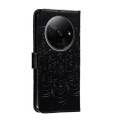 For Xiaomi Redmi A3 Sun Mandala Embossing Pattern Phone Leather Case(Black)