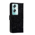 For OPPO A79 5G Sun Mandala Embossing Pattern Phone Leather Case(Black)