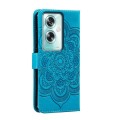 For OPPO A79 5G Sun Mandala Embossing Pattern Phone Leather Case(Blue)