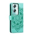 For OPPO A79 5G Sun Mandala Embossing Pattern Phone Leather Case(Green)