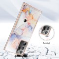 For Samsung Galaxy Note20 Ultra Marble Pattern IMD Card Slot Phone Case(Galaxy Marble White)