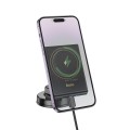 hoco HW20 Precious Magnetic Wireless Fast Charging Car Center Console Holder(Black)