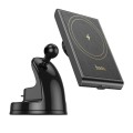 hoco HW20 Precious Magnetic Wireless Fast Charging Car Center Console Holder(Black)