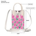 Floral Knitted Mini Crossbody Phone Bag(Pink)
