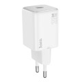 hoco N40 Mighty PD20W Single Type-C Port Charger, EU Plug(White)