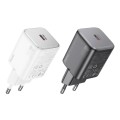 hoco N40 Mighty PD20W Single Type-C Port Charger, EU Plug(White)